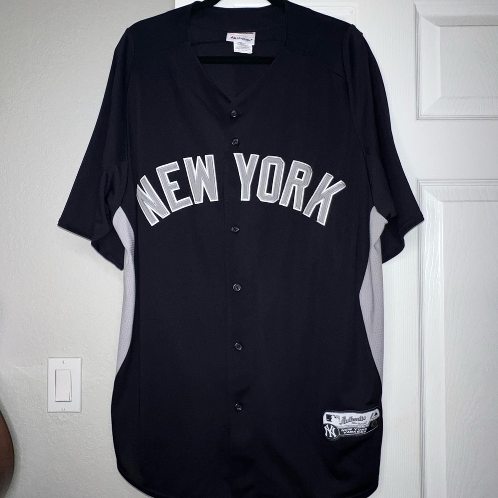 New York Yankees Authentic Navy Batting Practice Jersey